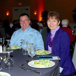 Dr. R. Todd Watkins and Dr. Geralyn Crain were among those celebrated at the William E. Laupus Health Sciences Library’s 11th Health Sciences Author Recognition Awards at the Hilton Greenville on November 15.
