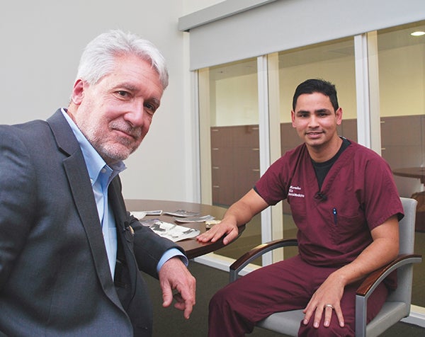 WTVI PBS Charlotte reporter Jeff Soniers interviewed third-year dental students Julio Morales for the documentary Destination Cuba.