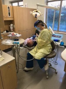 Veterans from western North Carolina received dental care during the dental school’s annual Smiles for Veterans event in November.