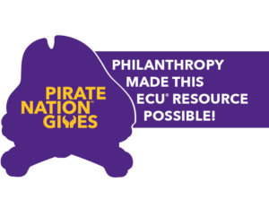 Pirate Nation Gives: Philanthropy made this ECU resource possible